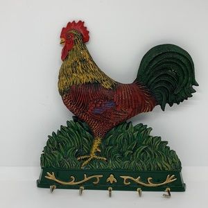 Abbott Collection Rooster Wall Mount Key Holder